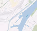 Map showing a section of a river labeled Old Arm, with adjacent roads and fields. The river runs horizontally across the image, and various rectangular land plots are visible in the surrounding area.